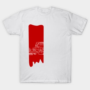 red paint T-Shirt